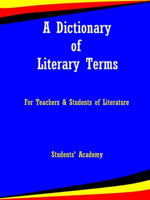 cover image of A Dictionary of Literary Terms